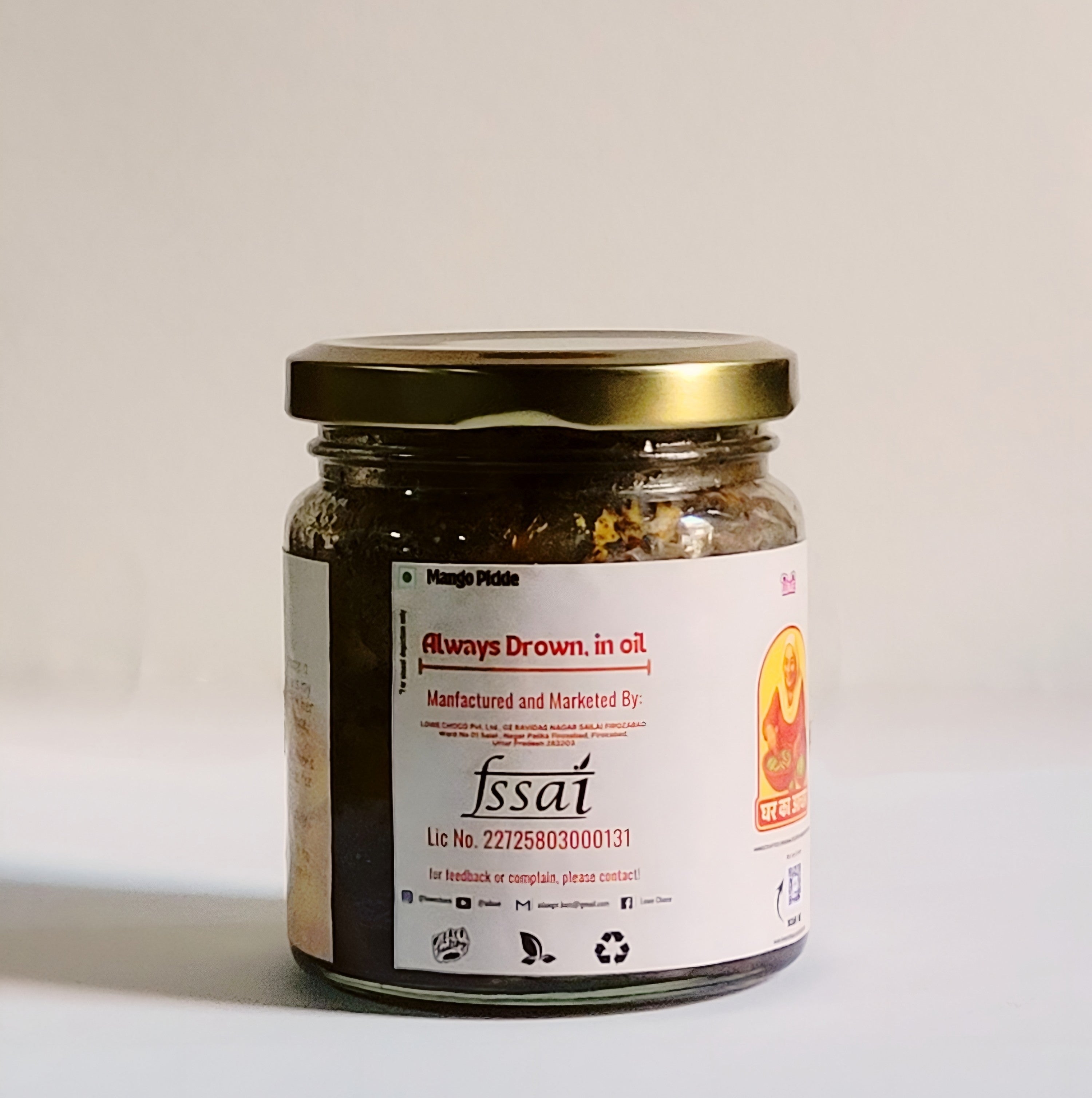 Ghar Ka Achar | Dry Mango Pickle 150gm